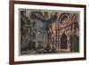 Riverside, CA - View of Mission Inn Courtyard-Lantern Press-Framed Art Print