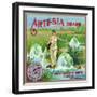 Riverside, California, Artesia Brand Citrus Label-Lantern Press-Framed Art Print