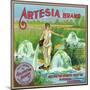 Riverside, California, Artesia Brand Citrus Label-Lantern Press-Mounted Art Print
