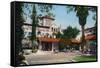 Riverside, California - Exterior View of Glenwood Mission Inn from the Courtyard, c.1915-Lantern Press-Framed Stretched Canvas