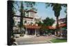 Riverside, California - Exterior View of Glenwood Mission Inn from the Courtyard, c.1915-Lantern Press-Stretched Canvas