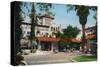 Riverside, California - Exterior View of Glenwood Mission Inn from the Courtyard, c.1915-Lantern Press-Stretched Canvas