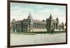 Riverside, California - Exterior View of the Court House-Lantern Press-Framed Art Print