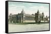 Riverside, California - Exterior View of the Court House-Lantern Press-Framed Stretched Canvas