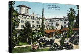 Riverside, California - Glenwood Mission Inn Court of the Birds-Lantern Press-Stretched Canvas