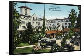 Riverside, California - Glenwood Mission Inn Court of the Birds-Lantern Press-Framed Stretched Canvas