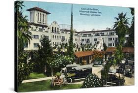 Riverside, California - Glenwood Mission Inn Court of the Birds-Lantern Press-Stretched Canvas