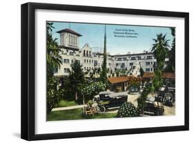 Riverside, California - Glenwood Mission Inn Court of the Birds-Lantern Press-Framed Art Print