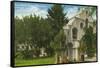 Riverside, California - Glenwood Mission Inn View of Mission Bells-Lantern Press-Framed Stretched Canvas