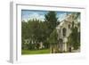 Riverside, California - Glenwood Mission Inn View of Mission Bells-Lantern Press-Framed Art Print