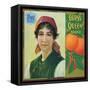 Riverside, California, Gypsy Queen Brand Citrus Label-Lantern Press-Framed Stretched Canvas