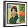 Riverside, California, Gypsy Queen Brand Citrus Label-Lantern Press-Framed Art Print