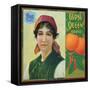 Riverside, California, Gypsy Queen Brand Citrus Label-Lantern Press-Framed Stretched Canvas