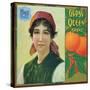 Riverside, California, Gypsy Queen Brand Citrus Label-Lantern Press-Stretched Canvas