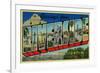 Riverside, California - Large Letter Scenes-Lantern Press-Framed Art Print