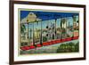 Riverside, California - Large Letter Scenes-Lantern Press-Framed Art Print