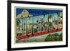 Riverside, California - Large Letter Scenes-Lantern Press-Framed Art Print