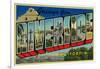 Riverside, California - Large Letter Scenes-Lantern Press-Framed Art Print