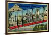 Riverside, California - Large Letter Scenes-Lantern Press-Framed Art Print