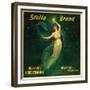 Riverside, California, Stella Brand Citrus Label-Lantern Press-Framed Premium Giclee Print