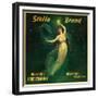 Riverside, California, Stella Brand Citrus Label-Lantern Press-Framed Premium Giclee Print