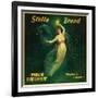 Riverside, California, Stella Brand Citrus Label-Lantern Press-Framed Art Print