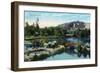 Riverside, California - View of Fairmount Park, c.1915-Lantern Press-Framed Art Print