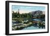 Riverside, California - View of Fairmount Park, c.1915-Lantern Press-Framed Art Print