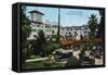 Riverside, California - View of Glenwood Mission Inn, View of the Court of the Birds, c.1915-Lantern Press-Framed Stretched Canvas