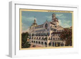 Riverside, California - View of the Rotunda Wing at the Mission Inn-Lantern Press-Framed Art Print