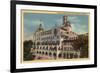 Riverside, California - View of the Rotunda Wing at the Mission Inn-Lantern Press-Framed Premium Giclee Print