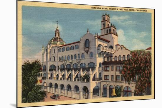 Riverside, California - View of the Rotunda Wing at the Mission Inn-Lantern Press-Mounted Premium Giclee Print