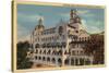 Riverside, California - View of the Rotunda Wing at the Mission Inn-Lantern Press-Stretched Canvas