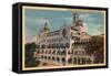 Riverside, California - View of the Rotunda Wing at the Mission Inn-Lantern Press-Framed Stretched Canvas