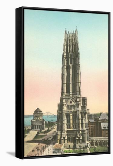 Riverside Church, Grant's Tomb-null-Framed Stretched Canvas