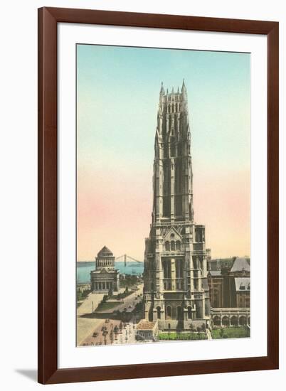 Riverside Church, Grant's Tomb-null-Framed Art Print