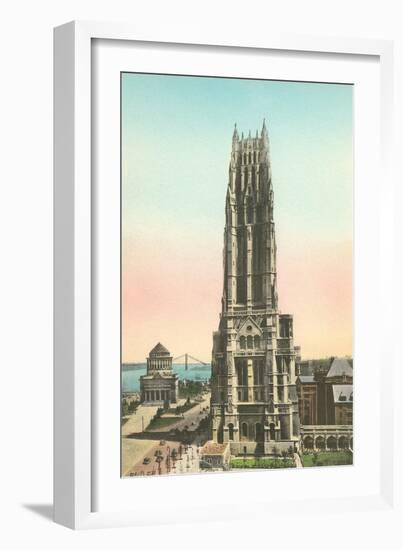 Riverside Church, Grant's Tomb-null-Framed Art Print