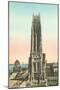 Riverside Church, Grant's Tomb-null-Mounted Art Print