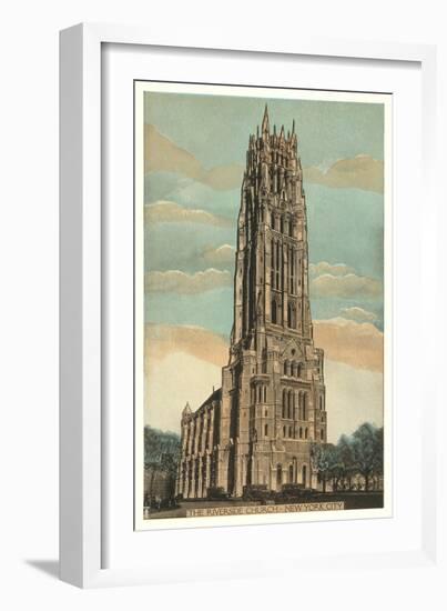 Riverside Church, New York City-null-Framed Art Print