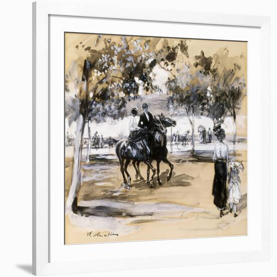 Riverside Drive-William James Glackens-Framed Giclee Print