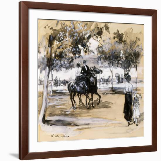 Riverside Drive-William James Glackens-Framed Giclee Print