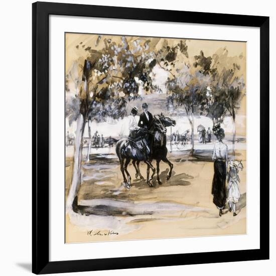 Riverside Drive-William James Glackens-Framed Giclee Print