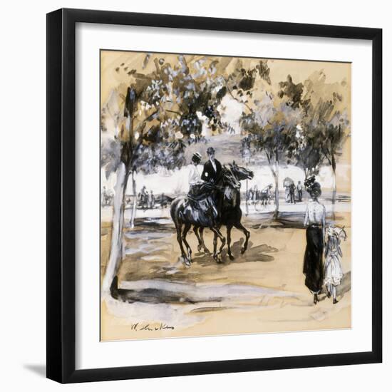 Riverside Drive-William James Glackens-Framed Giclee Print