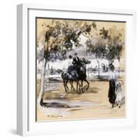 Riverside Drive-William James Glackens-Framed Giclee Print