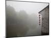 Riverside in the morning fog, Xi Tang, China-Masahiro Sato-Mounted Photographic Print