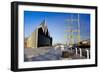 Riverside Museum and docked ship The Glenlee, River Clyde, Glasgow, Scotland, United Kingdom, Europ-John Guidi-Framed Photographic Print