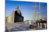 Riverside Museum and docked ship The Glenlee, River Clyde, Glasgow, Scotland, United Kingdom, Europ-John Guidi-Mounted Photographic Print