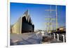 Riverside Museum and docked ship The Glenlee, River Clyde, Glasgow, Scotland, United Kingdom, Europ-John Guidi-Framed Photographic Print