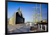 Riverside Museum and docked ship The Glenlee, River Clyde, Glasgow, Scotland, United Kingdom, Europ-John Guidi-Framed Photographic Print