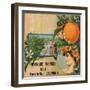 Riverside Oranges - Riverside, California - Citrus Crate Label-Lantern Press-Framed Art Print